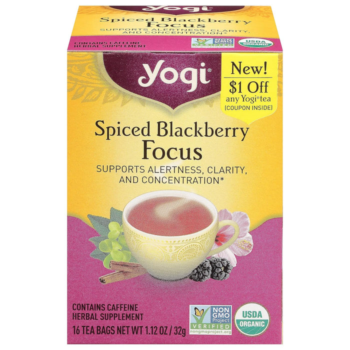 Organic Herbal Tea; Spiced Blackberry Focus