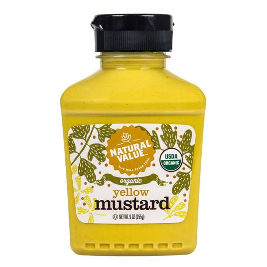 Natural Value Organic Yellow Mustard Squeeze 9 OZ