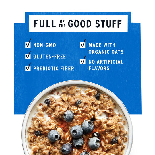 Purely Elizabeth  Organic Superfood Oatmeal Blueberry Flax   9.12 Oz