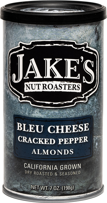 Jake's Bleu Cheese Cracked Pepper Almonds Can 7 OZ.