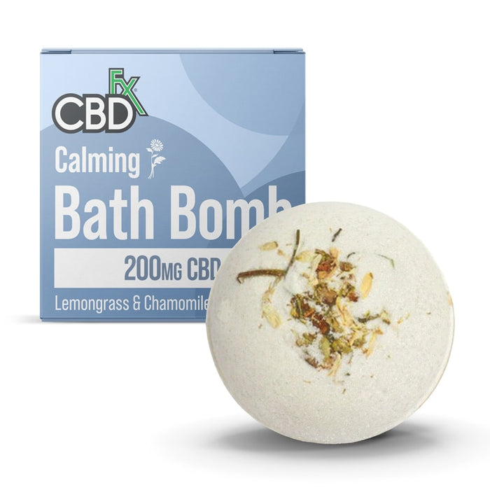 CBDfx Bath Bomb Calming Lemongrass Chamomile 5 OZ