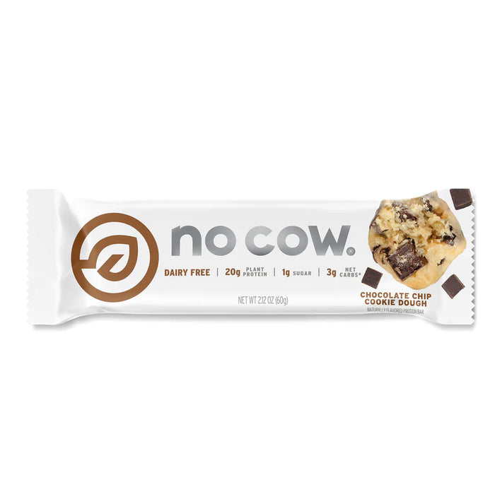 No Cow Bar  Protein Bar Chocolate Chip Cookie Dough   2.12 Oz