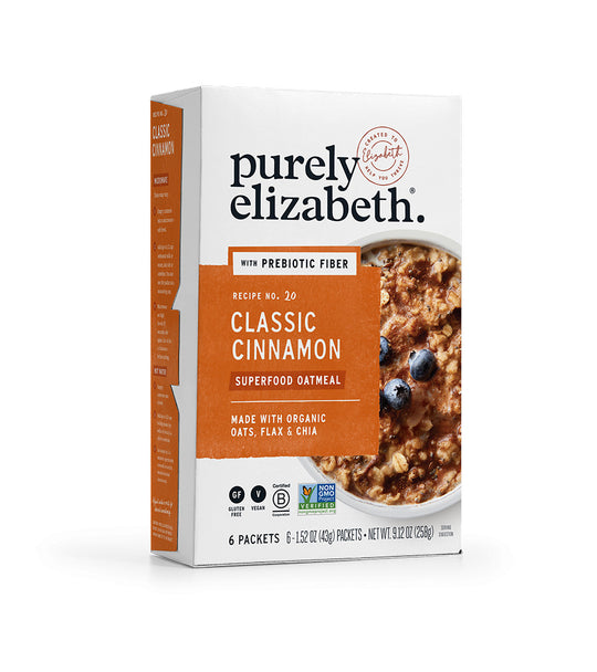 Purely Elizabeth  Sugar Free Oatmeal Classic Cinnamon   9.12 Oz