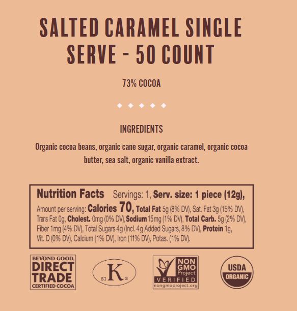 Beyond Good Mini Salted Caramel Chocolate 0.42 OZ