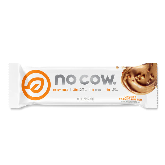 No Cow Bar  Chunky Peanut Butter   2.12 Oz