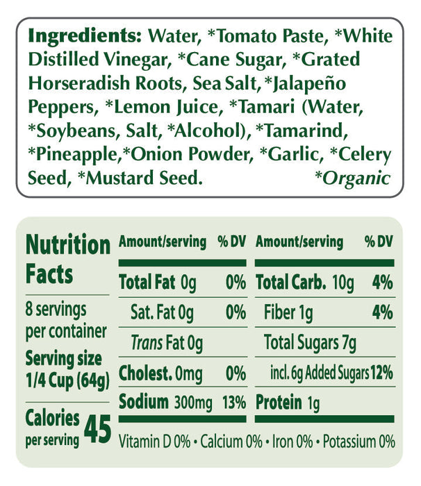 Portland Organic Cocktail Sauce 17 OZ