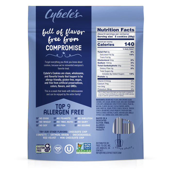 Cybeles Free To Eat Salted Caramel Mini Cookies 6 OZ