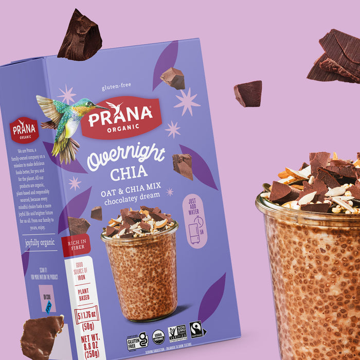 Prana Organics Cereal Og2 Overnight Chia Chocolate 8.8 OZ