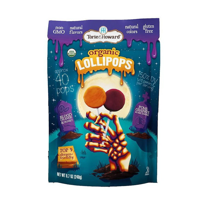 Torie Howard Halloween Lollipops Organic 8.7 oz