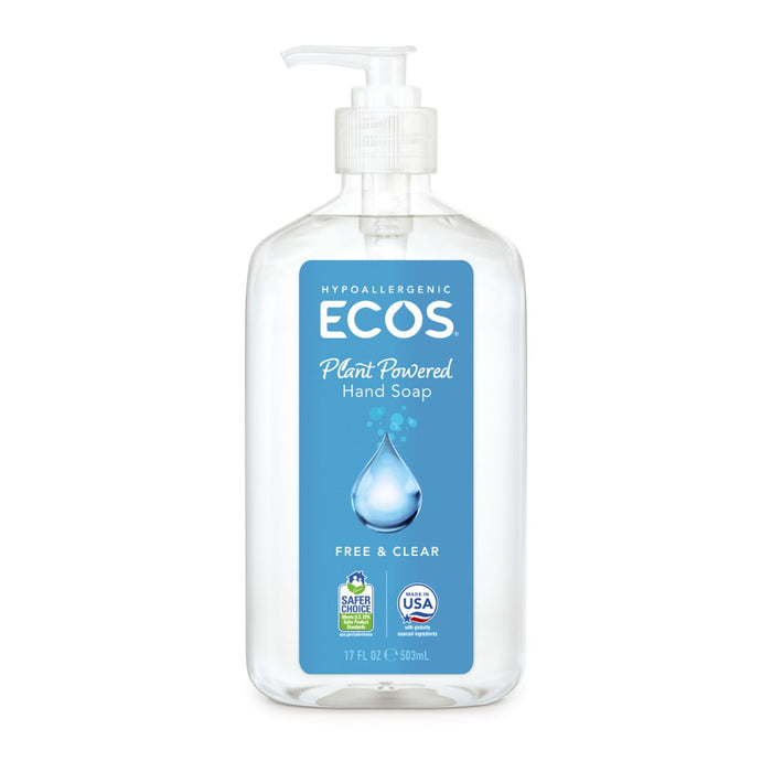 Ecos  Hypoallergenic Hand Soap Free And Clear  17 Oz