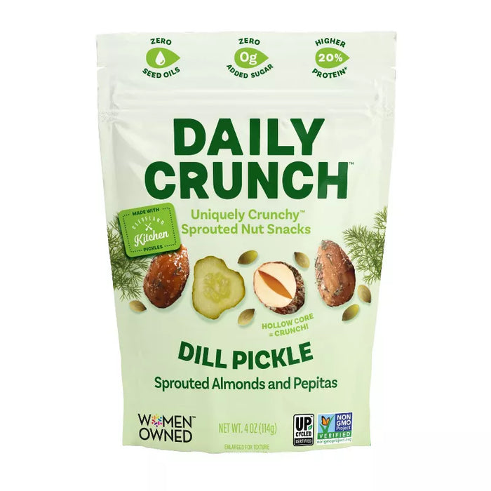 Daily Crunch Sprouted Almonds and Pepitas Dill Pickle Pouch 4 oz
