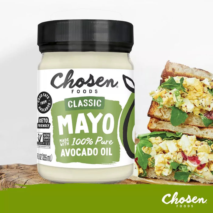 Chosen Foods 100% Avocado Oil Based Classic Mayo 12 oz