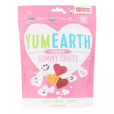 YumEarth Organics Gummy Fruit Valentine 7 oz