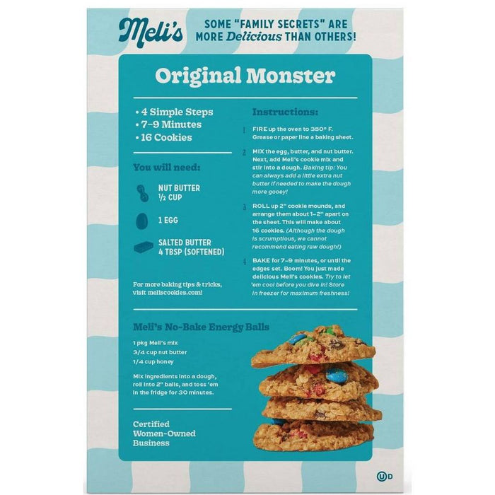 Meli`S Monster Cookies  Original Gluten Free Cookie Mix   16 Oz