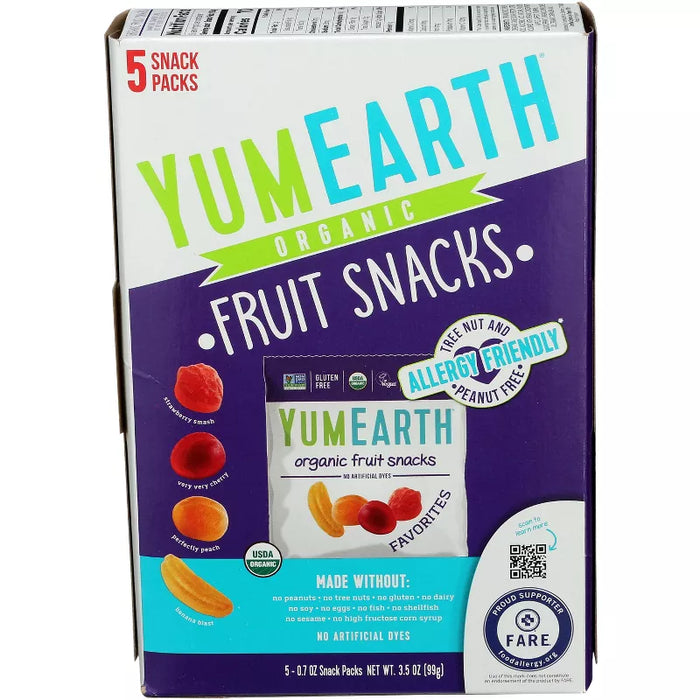 YumEarth Organic Favorite Fruit Snack 3.5 oz