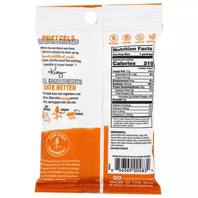 Quinn  Butter-Filled Pretzel Nug Peanut  1.5 Oz