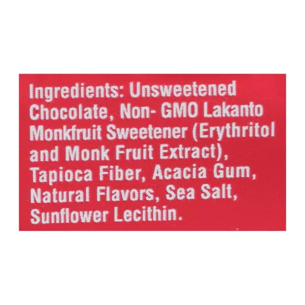 Lakanto Monkfruit Sweetened Chocolate Bar 55% Cocoa Case Of 8 3 Oz