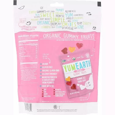 YumEarth Organics Gummy Fruit Valentine 7 oz
