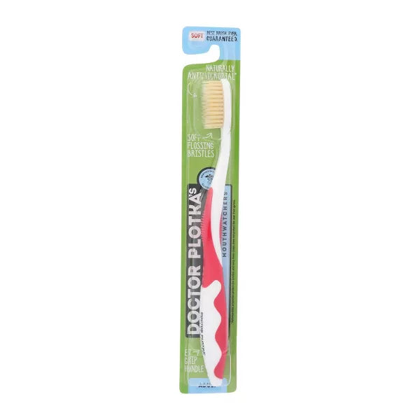 Doctor Plotka`S  Mouth Watchers A/B Adult Red Toothbrush  1 Each  1 Count