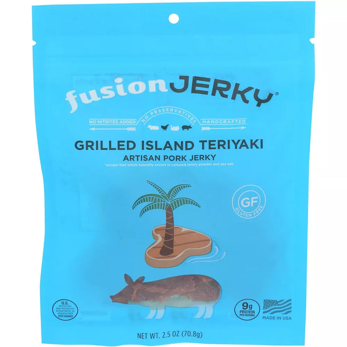 Fusion Jerky Grilled Island Teriyaki Artisan Pork 2.5 oz