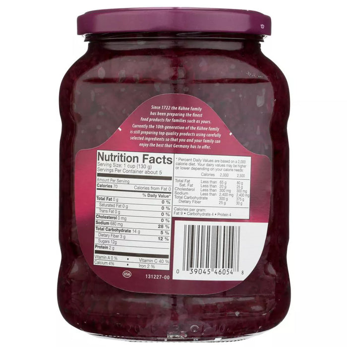 Kuhne Pickled Red Cabbage 24 oz