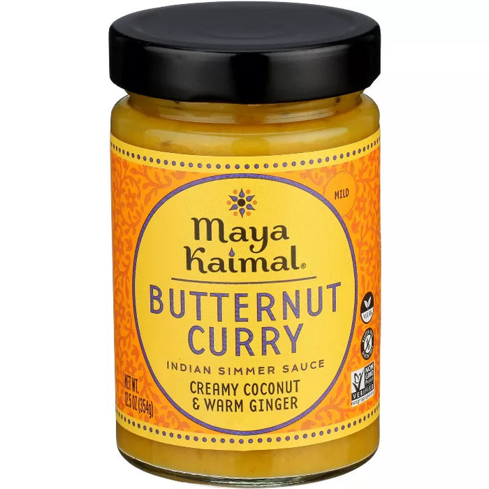 Maya Kaimal Mild Butternut Curry Indian Simmer Sauce 12.5 oz