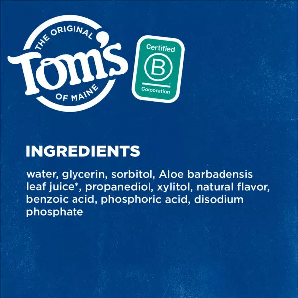 Tom'S Of Maine  Mouthwash Fresh Mint Whole Care  1 Each  16 Oz