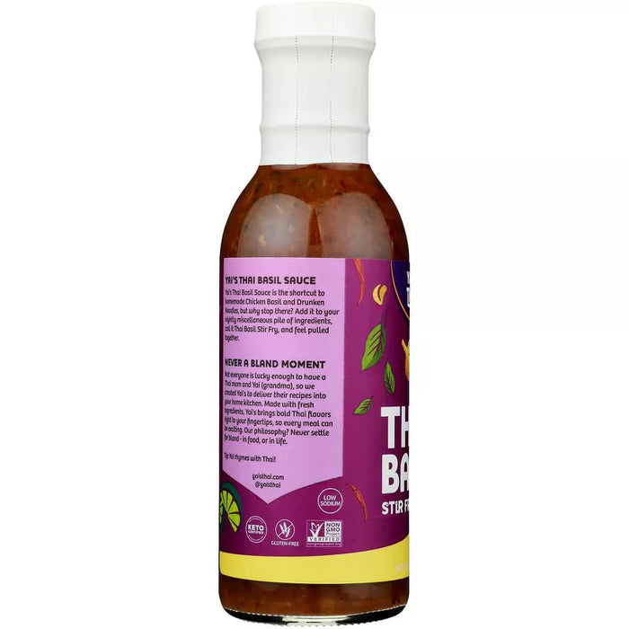 Yai`s Thai Basil Stir Fry Sauce Bottle 12 oz