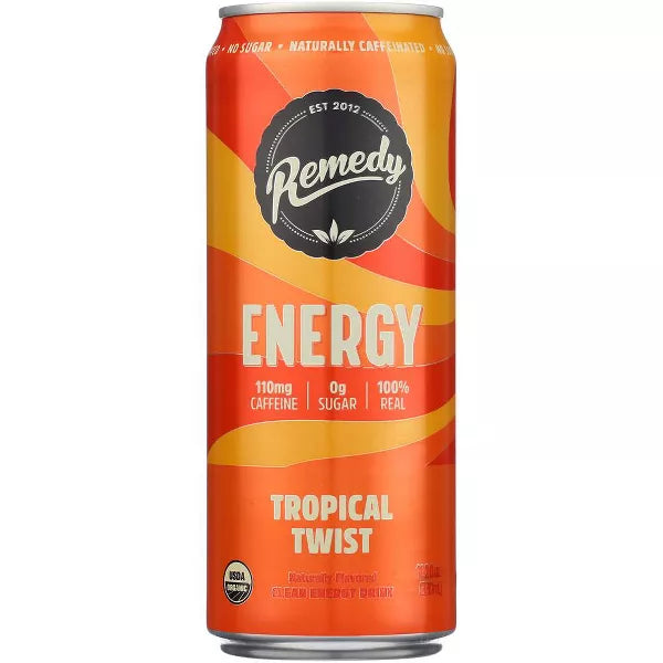 Remedy  Energy Tropical Twist Clean Energy Drink   11.2 oz