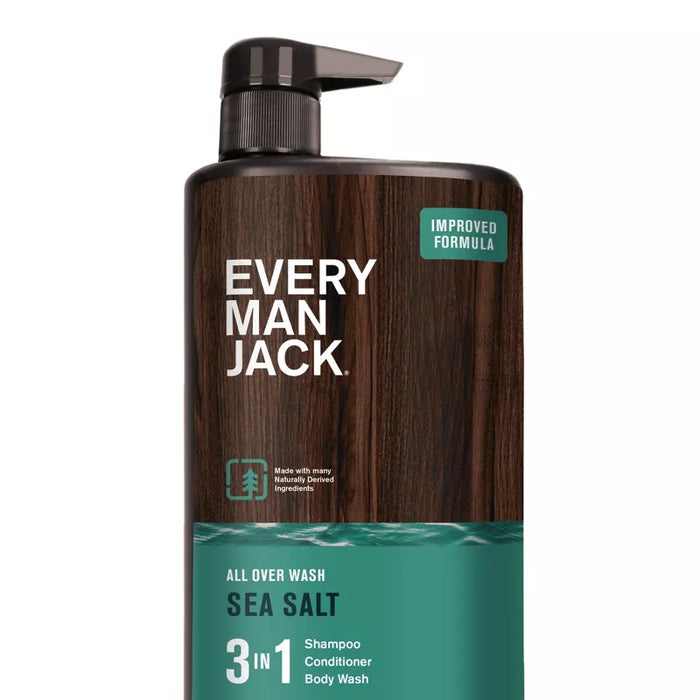 Every Man Jack Sea Salt Hydrating 3In1 All Over Wash 28.8 OZ