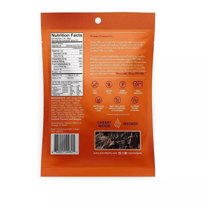 Prevail Umami Beef Jerky 2.25 oz