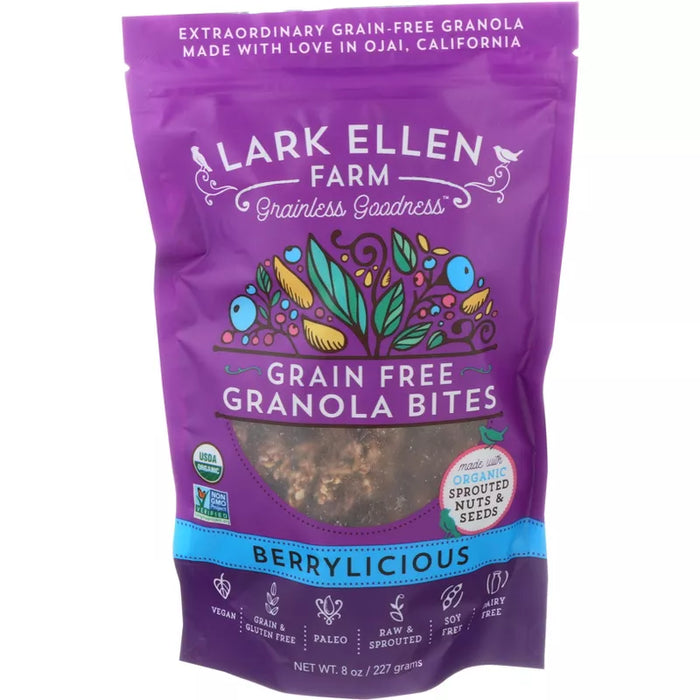 Lark Ellen Farm Organic Grain-free Granola Bites Berrylicious 8 oz