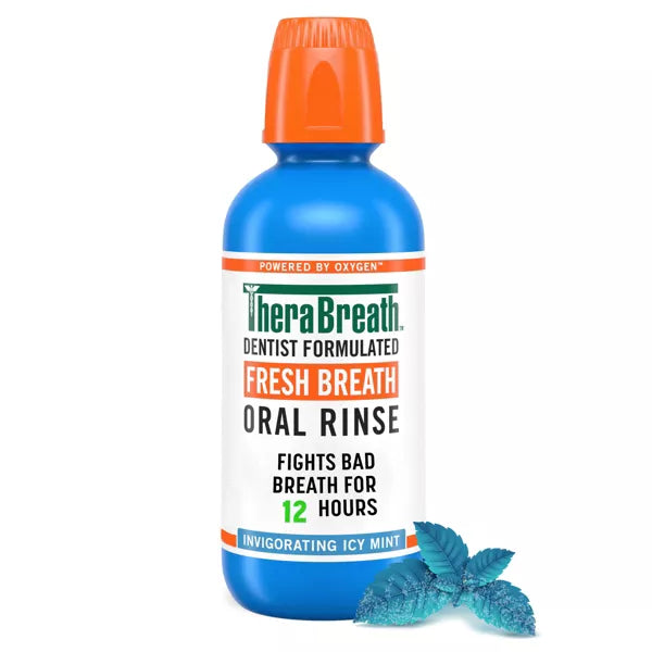 Therabreath  Fresh Breath Oral Rinse Invigorating Icy Mint Bottle  1 Each  16 Oz