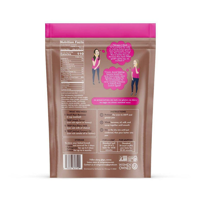 Gonanas Fudge Brownie Banana Bread Mix 12Oz