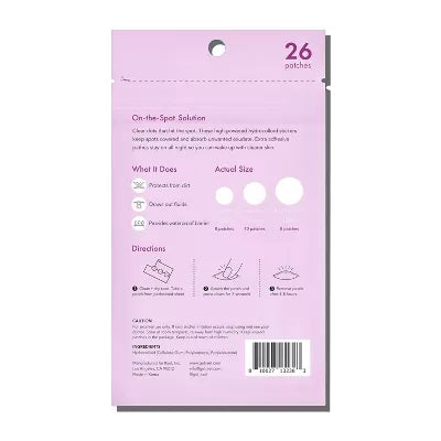 Rael Beauty Miracle Pimple Patch Overnight Spot Cover for Acne 26 CT