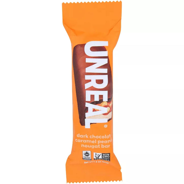 UNREAL Dark Chocolate Peanut Caramel Nougat Bar  1.2 OZ