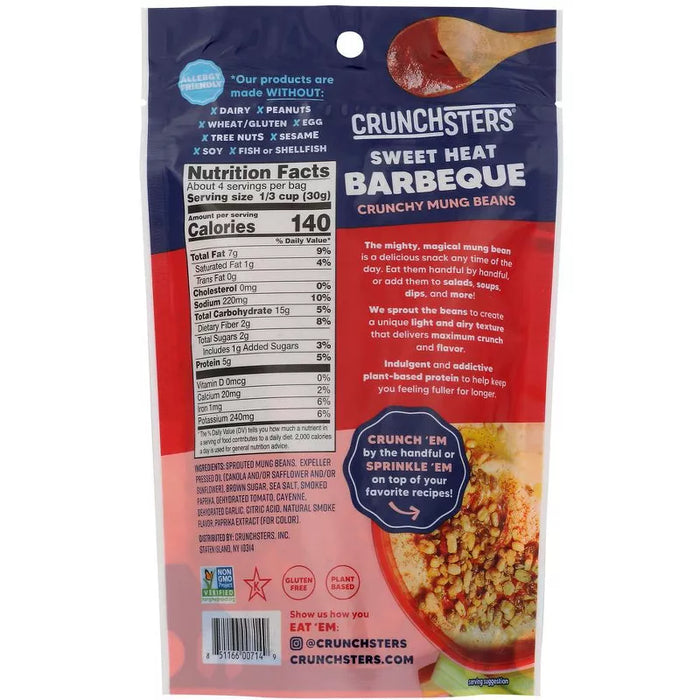 Crunchsters Protein Snack Bbq 4 oz