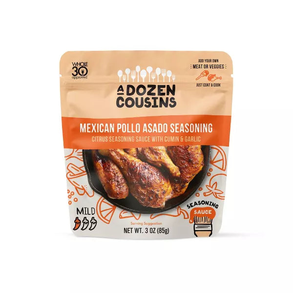 A Dozen Cousins Mexican Pollo Asado Entree Seasoning Sauce Pouch 3 oz