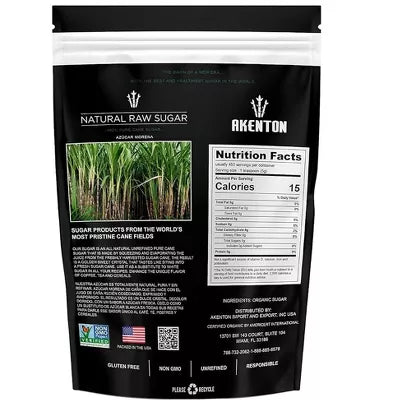 Akenton Organic Raw Cane Sugar 1.5 LB