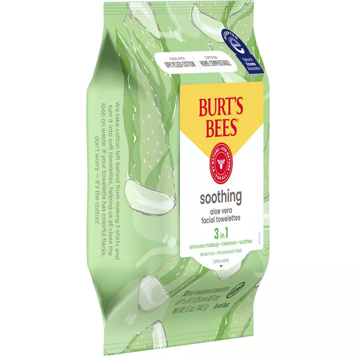 Burt'S Bees Sensitive Facial Cleanser And Makeup Remover Wipes