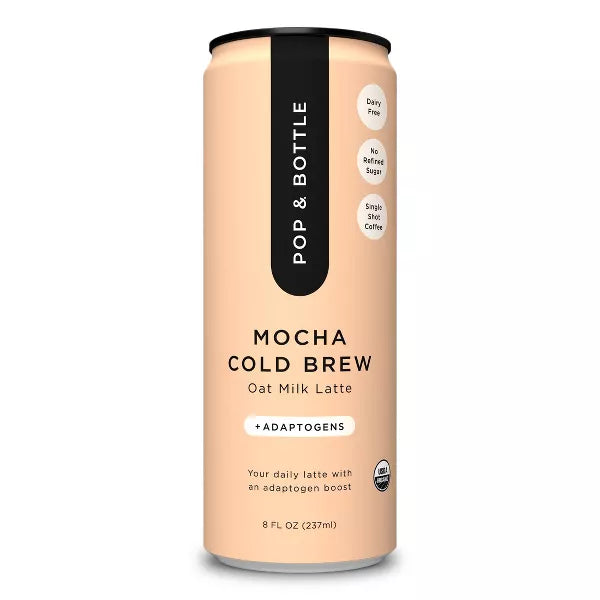 Pop & Bottle  Oat Milk Latte Mocha   8 oz