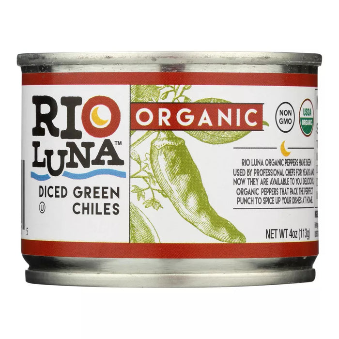 Rio Luna  Organic Green Chiles Diced  4 oz