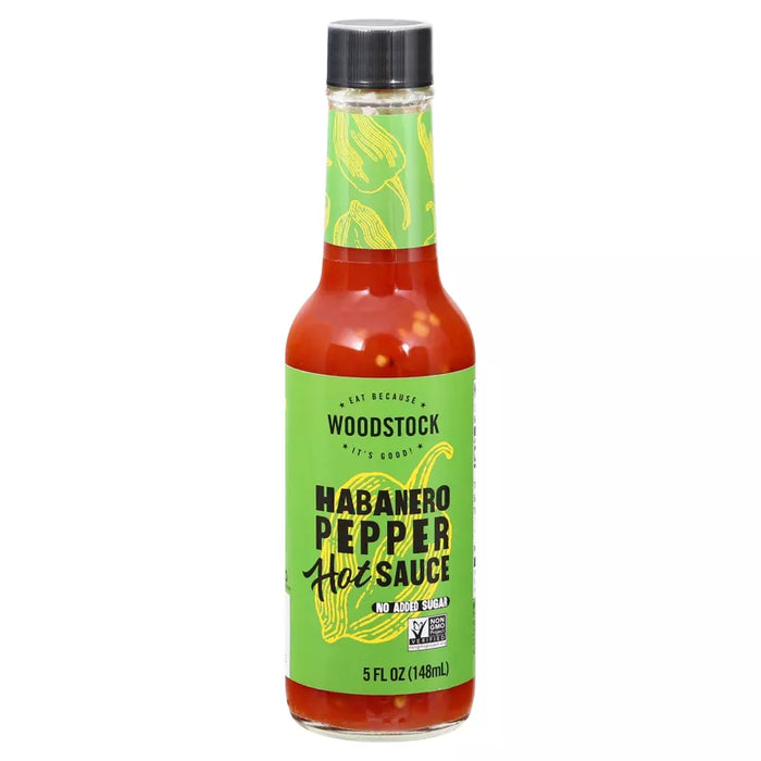 Woodstock Foods Hot Sauce Habanero Pepper 5 oz