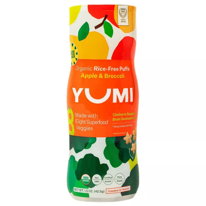 Yumi Apple Broccoli Puffs 1.5 Oz