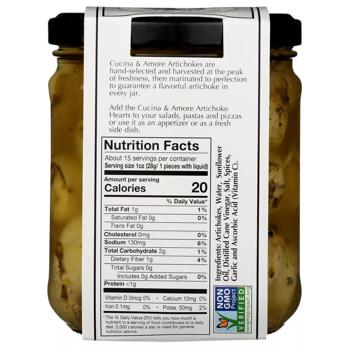 Cucina & Amore Whole Artichoke Hearts  14.5 oz