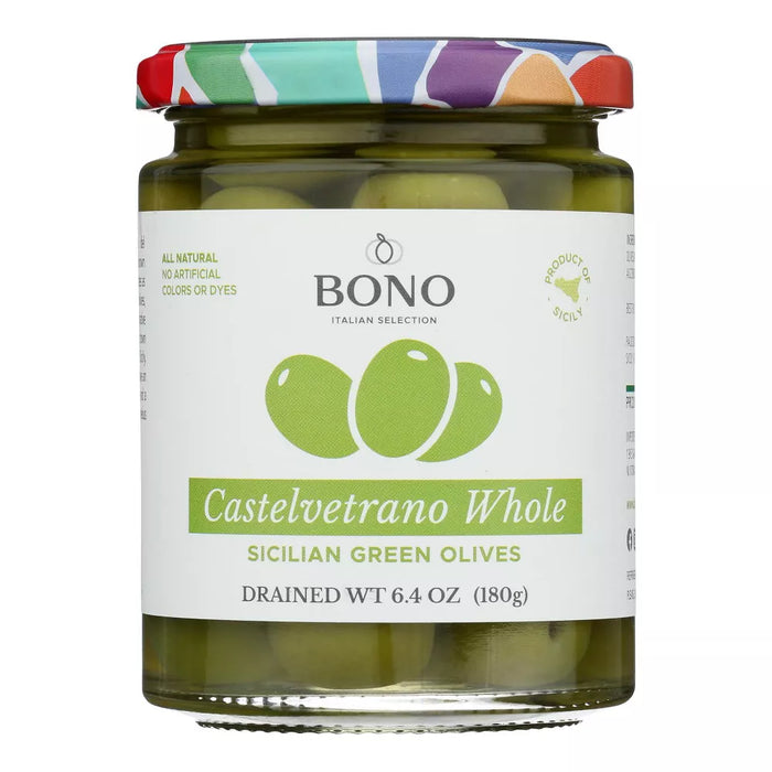 Bono Olives Whole Green  6.4 oz