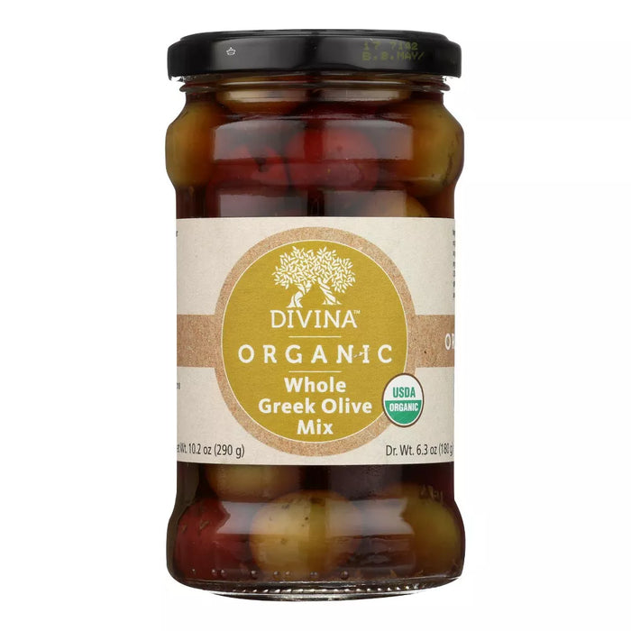 Divina Organic Greek Mixed Olives 6.36 oz