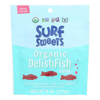 Surf Sweets Organic Candy Delishfish 6 oz