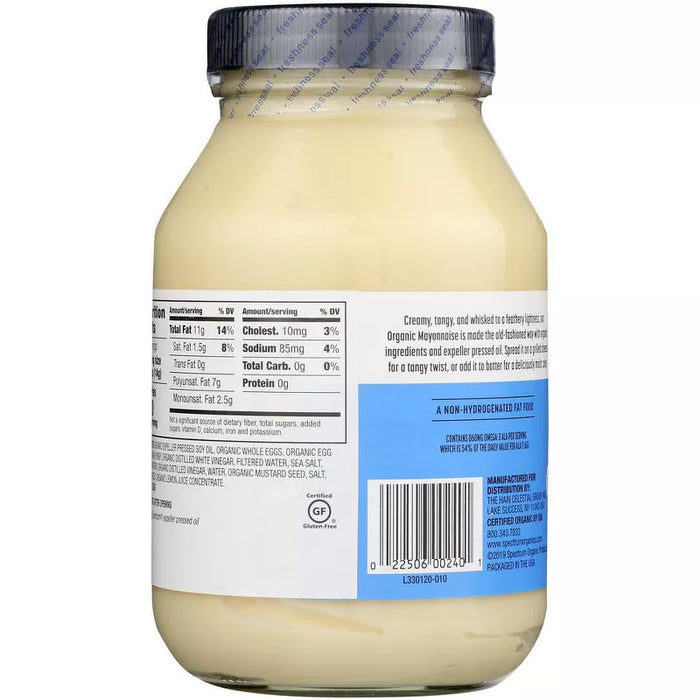 Spectrum Naturals Organic Mayonnaise With Cage Free Eggs 32 oz