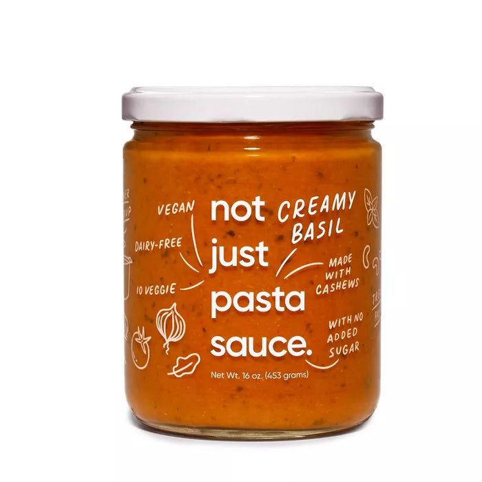 Not Just Pasta Sauce Creamy Basil 16 oz